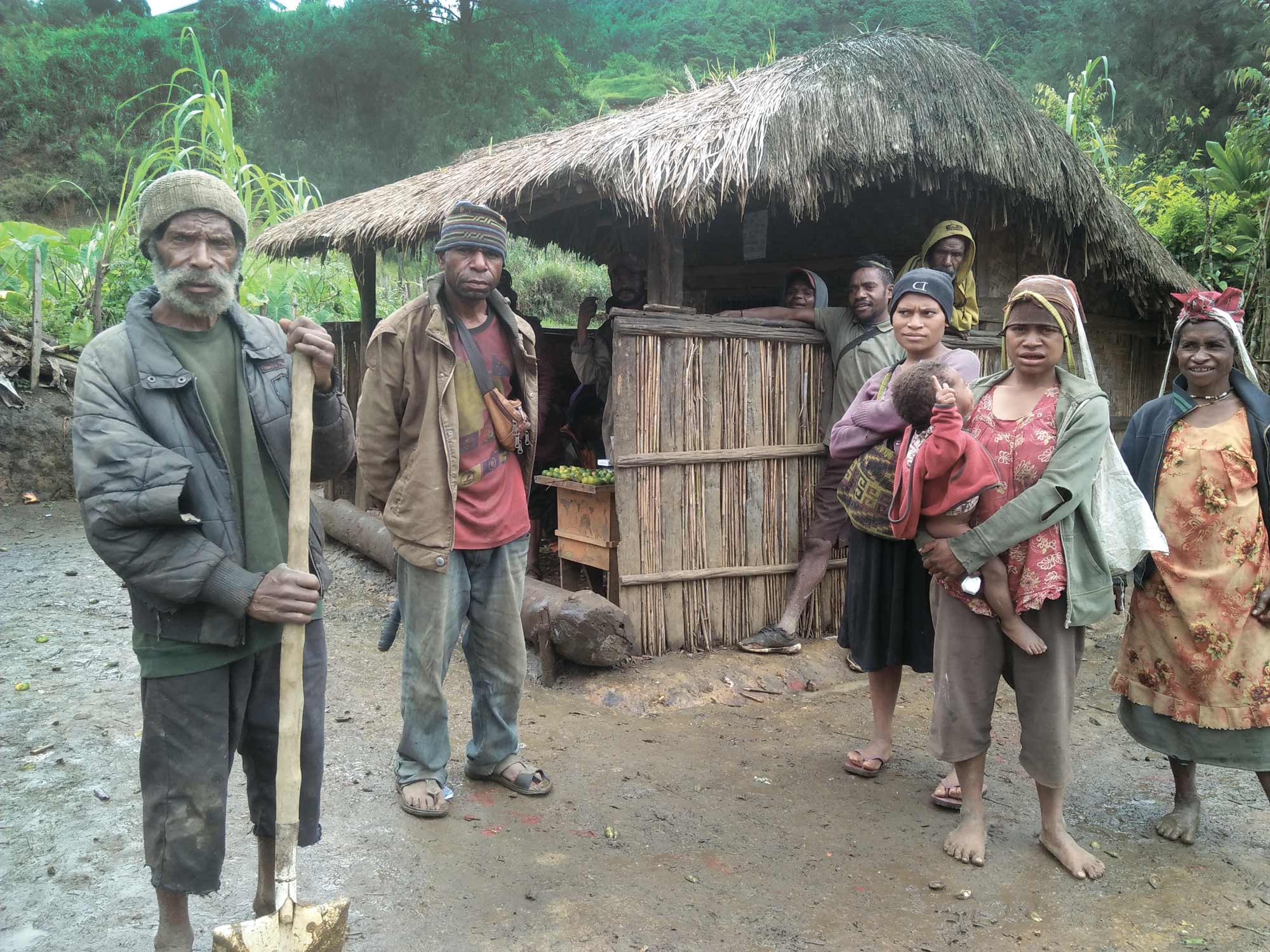 People in a remote village